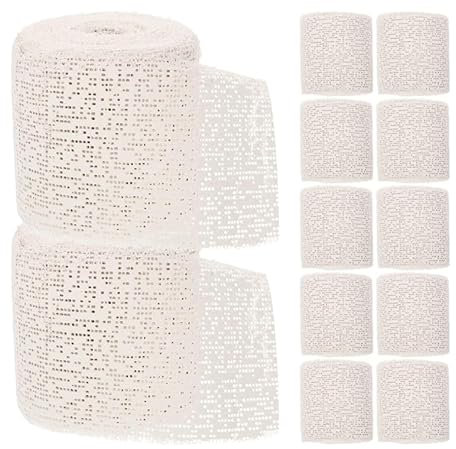 Gipsbinden Set für Babybauch Abdruck – 12 Rollen à 3 m x 5 cm –Babybauch Gipsbinden, Gipsrollen Gips Binden, Ideal zum Modellieren von Schwangerschaftsabdrücken, Basteln & DIY-Projekten