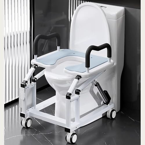 Automatic Toilet Chair Riser, Electric Lift Toilet Chair Elderly Pregnant Women Auxiliary Stand Device Patient Assistance Armrest