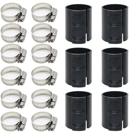 VIVIWI Multipurpose 18pcs Office Chair Cylinder Fixing Set Portable Accessory for Sinking Chairs with Metal Hose Clamps