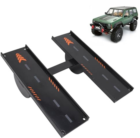 HERCHR RC Car Jump Ramp, tragbares RCCAR Stunt Board Plastic Racing Racing Takeoff Board RCStunt Playset Accessoires für 1/8 1/10 1/12 1/14 1/16 RC Crawler Car