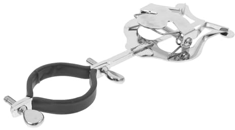 Metall Notenhalter für Klarinette und Lyra, Silber, Instrumentenmontiert | Marschkapelle und Paraden, Sichert Blätter Beim Gehen, Flaches Design