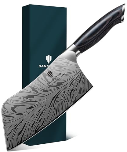 SANMEIHO Couteau de Chef Japonais 18cm Acier en Poudre, Couteau de Cuisine