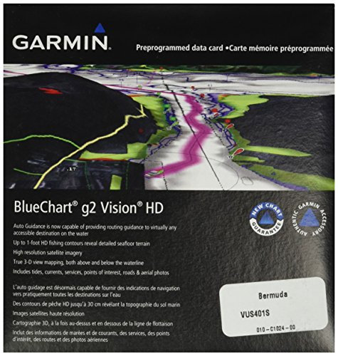 Garmin BlueChart g2 Vision Bermuda Saltwater Map microSD Card