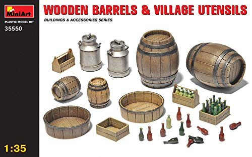 MiniArt 35550 - Holzfässer und Dorf Utensilien