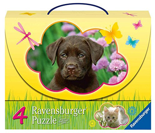 Ravensburger Welpen, Koffer mit 4 Puzzles (07265 1)