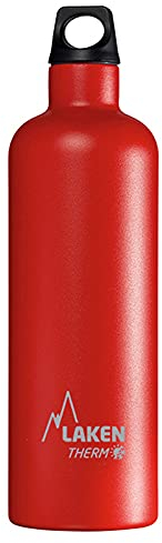 Laken Futura Botella Térmica Acero Inoxidable 18/8 y Doble Pared de Vacío, Unisex adulto, Rojo, 750 ml