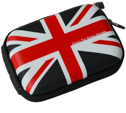 Croco CAS1706 Small Union Jack Flag Tough Case for Digital Camera - Black