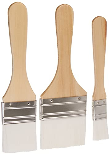 Plaid Nylon Spänepinsel Set, 44289 Weiß, 3-teiliges Sortiment