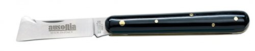 AUSONIA - COUTEAU À GREFFE DE 17 CM, LAME EN ACIER ET MANCHE EN FAUSSE CORNE