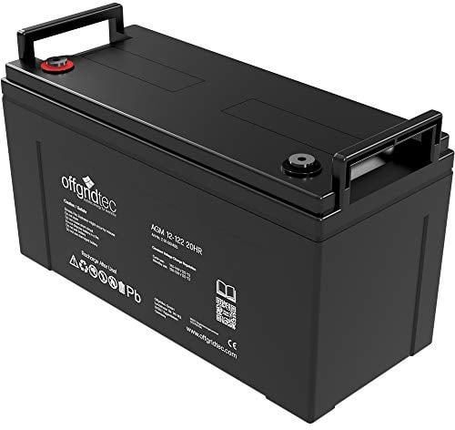 Offgridtec, batteria AGM, uso ciclico, da 32 Ah a 260 Ah