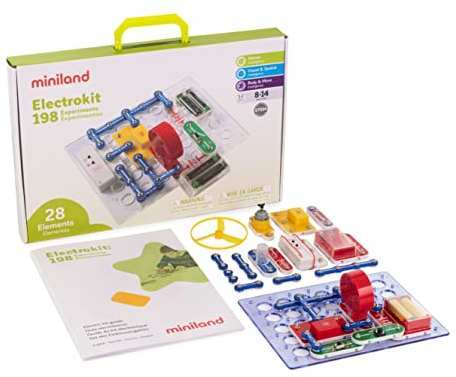 Miniland- Electrokit 198 Experimentos (99116)