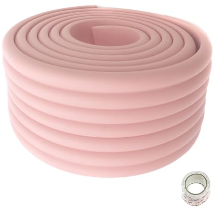 HIMRY Universel Rouleau de Mousse, 200cm x 80mm x 8mm, Epaissir Mousse Antichoc Sécurité pour Bébé Kits, Enfants sécurité Anti-Crash, Tout Usage sécurité de bébé Protecteur. Rose, KXD7002 Pink