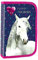 22 Teile Schüleretui Kinder Federmäppchen Federmappe gefüllt inklusive Sticker von kids4shop Federtasche I Love Horses Pferd Pferde Einhorn Pony