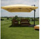 madera Luxus Sonnenschirm Marktschirm 3x4m creme Ampelschirm Schirm Ständer drehbar