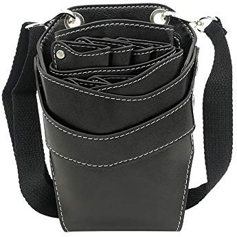 Friseurtasche Werkzeugtasche leder Friseur Taschen Friseur tasche Kamm tasche Friseur Schultergürtel Tasche Friseur Scheren Haarspangen Kämme Sprühflasche usw kann platziert werden 282 Schwarz