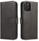 LOLFZ Wallet Case for iPhone 12 Mini, Vintage Leather Book Case with Card Holder Kickstand Magnetic Closure Flip Case Cover for iPhone 12 Mini 5.4 inch - Black