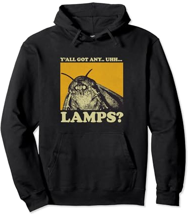 Motten Spruch Meme Moth Lamp Pullover Hoodie