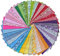 Jukway 42 Stück Stoffe zum Nähen Baumwolle 25x25 CM Patchwork Stoff Baumwolle Muster Baumwollstoff Quadrate Stoffpaket zum Quilten Basteln DIY Dekoration Handwerk (25x25 cm - 42 Stück)