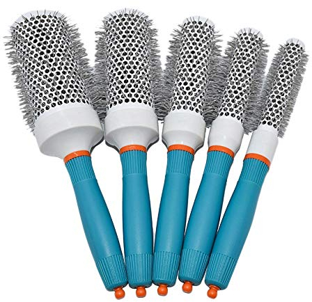 Liseng Keramik Ionische Runde Haarbürste Barrel Friseur Friseursalon Styling Barrel Lockenbürste Werkzeugset(19mm 25mm 32mm 45mm 53mm)