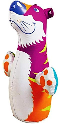 GIVBRO Sac de frappe gonflable Tigre Rose