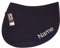 Eskadron Navy Cotton Spring-Schabracke mit individuellem Namen Bestickt, Schriftart:Black Chancery, Garnfarbe Maderia:Black 1800