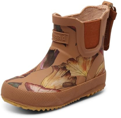 Bisgaard Baby Rubber, Stivali in Gomma Unisex - Bambini e ragazzi, Camel Flowers, 29 EU