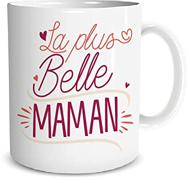 STC MUG CÉRAMIQUE LA Plus Belle Maman 9.5CM Blanc