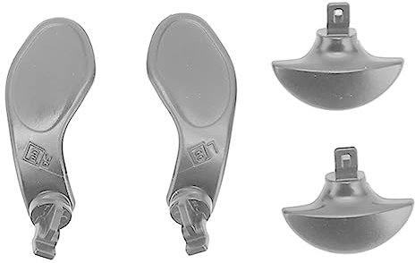 4 Palette in Metallo, Palette Posteriori per Controller di Gioco in Acciaio Inossidabile, Chiusure a Grilletto per Capelli Posteriori di Ricambio Professionali per Controller