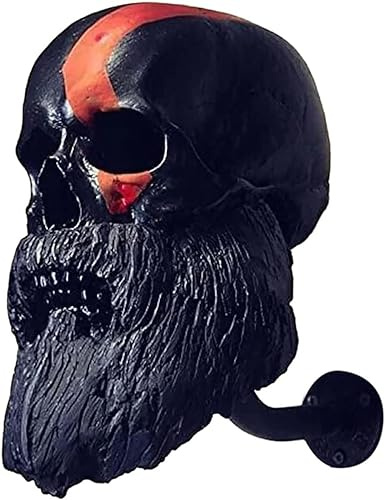 Motorrad Schädel Helmhalter, Wand Skull Kopfhörerhalter, Totenkopf Helm Halter Wandhalterung, Motorcycle Skull Helmet Holder, Motorrad Helm Halterung Geschenk ( Color : B , Size : Small Skull )