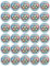 30 Olympics Logo Cupcake Toppers Edible Wafer Paper Fairy Cake Toppers Celebration Cake Decorations