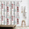 APROPHIC Weihnachten Duschvorhang, Bunte Vorhänge, Weihnachtsbaum 180x180, Winter Weihnachtsvorhänge, Stoff, Badezimmer Vorhänge Mit Haken