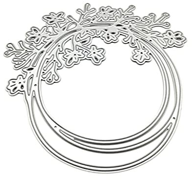 Blumenkranz-Form, Karbonstahl, Druck-Stahlform für Alben, Papier, Kartenherstellung