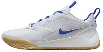 Nike Zapatos de balonmano y voleibol para hombre, Blanco/polvo de fotón/Game Royal, 38 EU