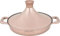 Cuisson Tajine Safran 30 cm - Antiadhésif - Sans PFOA - Convient pour Toutes les plaques de cuisson - Or rose avec gants de four et feutre
