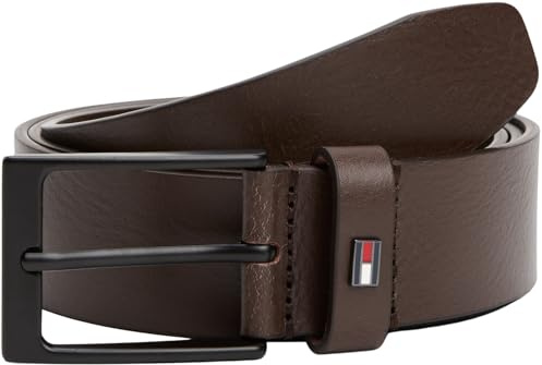 Tommy Hilfiger Herren Gürtel Layton 3,5 cm Ledergürtel, Braun (Testa Di Moro), 90 cm