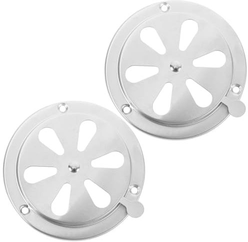 NULYLU 2piezas Cubiertas De Ventilación Para Horno Rejilla Ajustable De Ventilación Acero Inoxidable Fácil De Instalar