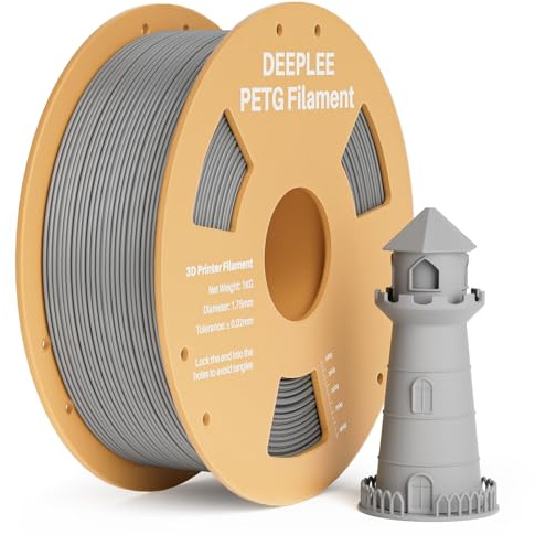 DEEPLEE PETG Filament 1.75mm Himmelsgrau 1KG | 3D Drucker PETG Filament, Maßgenauigkeit +/- 0.02 mm für die meisten FDM 3D Drucker