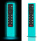 Lot de 2 coques de protection en silicone pour télécommande TV NVIDIA Glow in The Dark, coque à distance pour NVIDIA Shield Android TV Pro/4K HDR Smart TV (bleu vif)