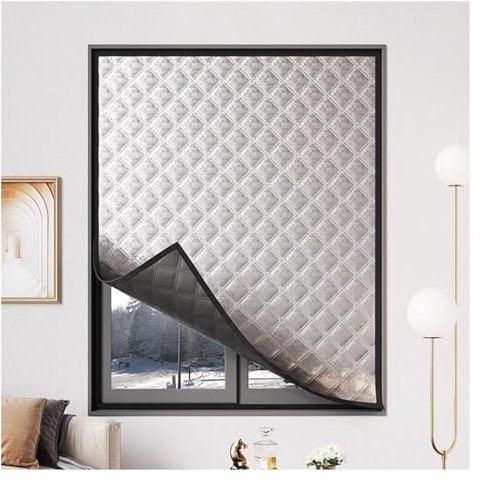 Kit d'isolation de fenêtre de qualité supérieure - Panneaux occultants acoustiques et thermiques - Économie d'énergie - 148 x 160 cm