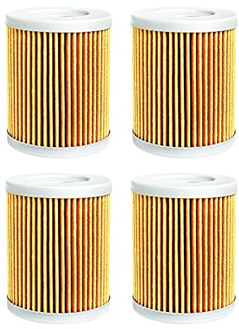 PJFXUIZ Filtro Olio per Moto 1/2/4 Pezzi per Yamaha CP250 CP 250 per Morphous per Majesty YP250 YP 250 per Grand YP400 per Xmax YP 400 per X-Max 04-19(4pcs-Yellow)