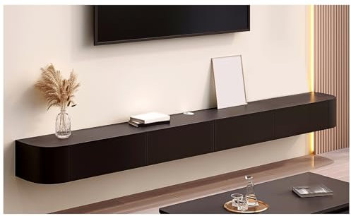 Console flottante moderne en marbre avec tiroirs, support mural pour entrée, meuble TV, solution de rangement élégante, design contemporain