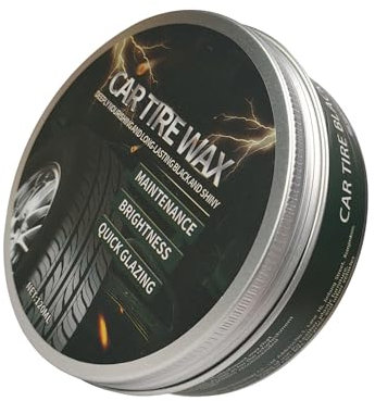 Senermter Cire Pour Pneus, Produit De Soin Pour Pneus Et Jantes, Sécurité Conduite Résistant UV Pour Garage Maison & Véhicules Quotidien