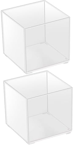 TOBBOMEY 2 Stück Pflanzen Terrarien Aus Transparentem Kunststoff Für Hydrokultur Selbstgemacht Sukkulenten Gefäße Tischpflanzen Behälter Für Innenräume