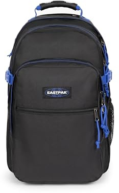EASTPAK Tutor Rucksack — Extragroßer Laptop-Rucksack mit Zwei Fächern, internem Organizer, 40 L -Kapazität, 48 x 32.5 x 26 cm — Kontrast Schwarz Blau