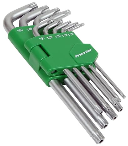 Sealey Ak7162 Security TRX-Star Key Set 9Pc Long