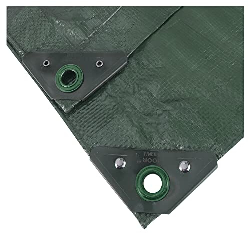 Abdeckplane Profi - 140g/m² - 4x8 m - Grün - Allzweckplane für Schutz vor Witterung - Ideal geeignet für Gartenbereich - UV-stabilisiert, beidseitig beschichtet, wasserfest und abwaschbar