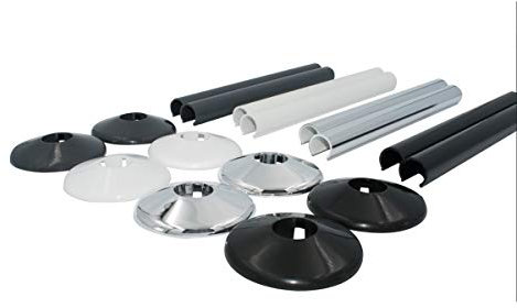 Talon Snappit Radiator Pipe Covers & Collars 200mm White ACSNW/K2