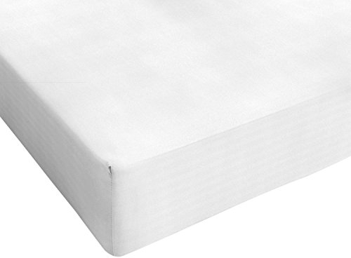 Italian Bed Linen Max Color Lenzuolo sotto, Bianco, 1 Posto e Mezzo