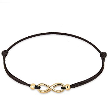 Elli Armband Damen Infinity Unendlichkeit Trend Symbol in 925 Sterling Silber vergoldet