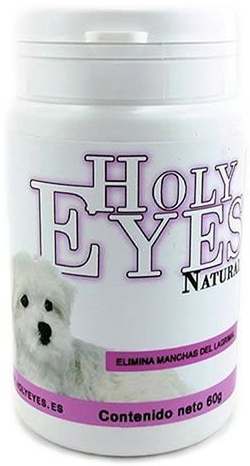 Holy Eyes Natural Tear Stain Remover Blanqueador Lagrimal Dog Cat 120gr